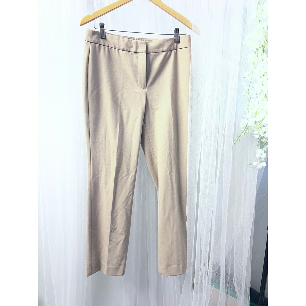 Talbots Petites Tan Dress Pants Khaki Straight Leg Professional Trousers 6P